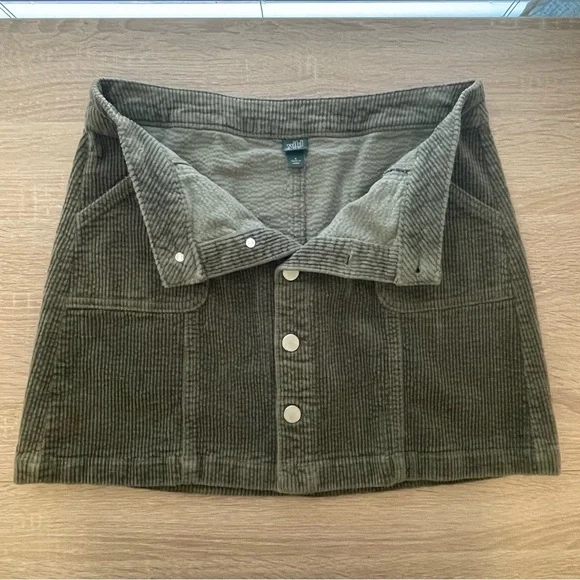 Wild Fable Corduroy Button Down Skirt - Picture 2 of 5